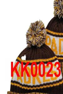 Nyaste vintern San Diego Beanie Sticked Hats Sports Team Hockey Baseball Football Basketball Beanies Caps Women Men Pom Fashion W9764079