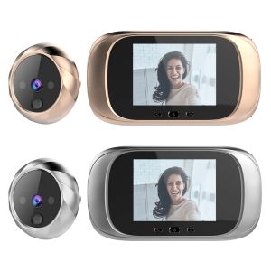 Intercom 2,8 -Zoll -LCD -Farbbildschirm Digitale Türklingel 90 Grad Türklingel Digital Türklingel 0,3MP Tür Peephole Kamera -Zuschauer Türglocke