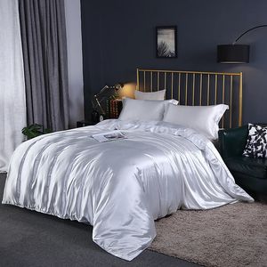 Bettwäsche -Set Rayon Luxury Bettbedeckung Kingsize Quilt Cover Set 240320