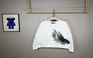 20SS ANGEL WINGS Spaccatura stampata uomini donne donne nere semplici felpe solide con cappuccio di moda hip hop hop hopstreet outwearcasual pullover8186451