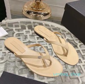 Designer Women's Sandals Platform Slides for Ladies Top Quality äkta läder lyxiga flip-flops varumärke mode hotell stränder andra platser skor storlek med B B