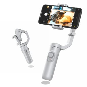 Monopods NAGNAHZ HQ3 3Axis Handheld Gimbal Stabilizer with Tripod for Vlogging YouTube Phone Stabilizer Compatible with iOS and Android