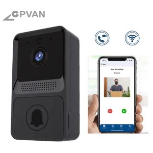 Doorbell CPVAN WiFi Video Doorbell Intercom Residential Security Protection Smart House Outdoor Wireless Door Bell med WiFi Camera