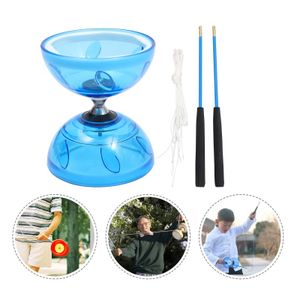 Outdoor Kids Toys Doubleheaded Diabolo Juggling YoYo Soft Rubber Chinese Professional Fitness 240329