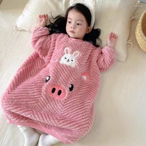 Storage Bags Children's Sleeping Bag Autumn And Winter Flannel Kick Resistant Quilt Coral Velvet Baby Pajamas For Both Boys Girls