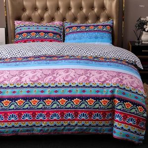 Bedding Sets 2024 Bohemian Style Twill Print Set Extra Large Bedroom Decoration Duvet Cover Twin Bed