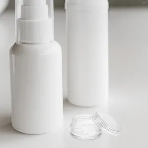 Lagringsflaskor 30 st prov på flaskor lotion container makeup containrar plastlådor