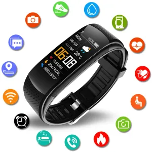 Armband Twitch C5S Smart Watch Armband Män Kvinna Vattentät sport Smart Watch Health Blood Pressure Monitor Fitness Tracker Armband