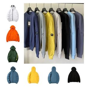 Erkek Hoodies Sweatshirts Erkek Tasarımcı CP Sweater Ceketler Rüzgar Proof Fırtına Hırgalı Palto Palto Şirket Hoodie Gözlükleri Ceket Markası Uzun Kollu Jumper'lar