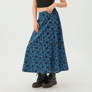 Skirts Y2K Kawaii Harajuku Mini gonna elastico High Waist 2000 Airycon Floral Vintage Women E-girl Streetwear corean e-girl corean