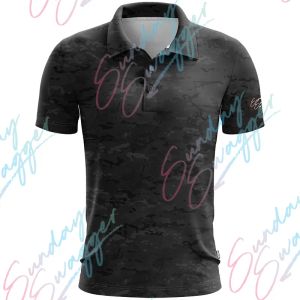 Shirts Sunday Swagger New Summer Men Golf Polo Shirts Floral Casual Print Fashion Tops Short Sleeve TShirt Breathable Polos Shirt