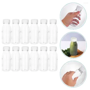 Bowls 12 Pcs Drink Bottle Plastic Water Juice Packaging Sub Packing Vial Milk Tea The Pet Beverage Travel Container