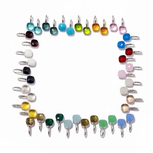 Kolczyki Wysokiej jakości wisior w stylu cukierków 23 kolory kryształowe kolczyki dla kobiet biżuteria modowa de003