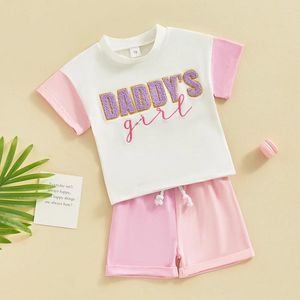 Clothing Sets Cevoerf Infant Baby Boy Girl Clothes Set Mama S Daddy Short Sleeve T Shirt Tops Shorts Summer Outfits