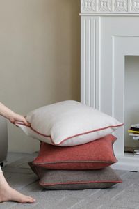 Kudde Rinoart 45x45cm elegant vanlig hemdekorativ soffa stol mjuk ryggstöd Kast midja för vardagsrumskontor