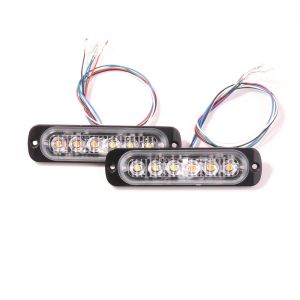 Светодиодный маяк лампа Bogrand Amergency Strobe Mlassing Grille Light Light IP65 Автомобильная сигнализация DC1224V Освещение автомобиля Blue