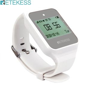 Accessoires Retekess TD108 Wireless Watch Receiver Kellner Anruf Restaurant Pager 7 Eingabeaufforderung Modus anhängig an die Shisha Cafe Dentist Clinic