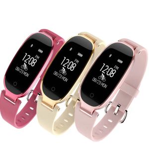 Bileklik bayanlar fitness bilezik akıllı izle kadınlar pulsera aktivite fitness izleyici spor su geçirmez bluetooth akıllı bant iOS android