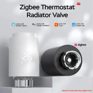 Zestawy Oneenuo Tuya Zigbee3.0 TRV Zawór siłownika chłodnicy inteligentny programowalny sterownik temperatury termostat Wsparcie Alexa Google Home