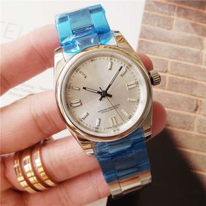 26 2021 Couple Business Labor Home 3-pin Fully Automatic Mechanical Steel Band Watch Can Replace 79