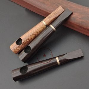 COOL Colorful Natural Wood Pipes Dry Herb Tobacco Filter Handpipes Portable Detachable Innovative Smoking Cigarette Holder Wooden Tube DHL