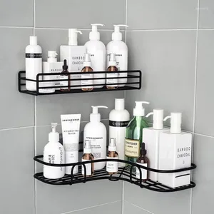 Bettwäsche Sets 1/2pcs Badezimmer Regal Duschwandanbau Shampoo Lagerhalter mit Saugnapfbecher ohne Bohrküchenzubehör