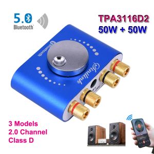 Förstärkare 2*50W / 2*20W Bluetooth 5.0 AUX USB Sound Card TPA3116 Digital Power Amplifier Class D Stereo Home Theater Module HIFI Audio amp