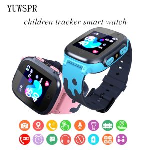 Watches Smart Watch Mom försäkrade säkerhetszoner SOS Emergency Alarm Söt tecknad färgglad kamera Twoway Calling Child's Birthday Present Q15