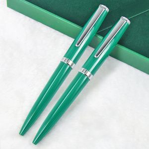 PPS Luksusowy klasyczny metalowy zielony farba sprayowa Ballpoint Pen Office School Writing Pigienieria z zestawem pudełka Rx Wpchody prezentowe 240320