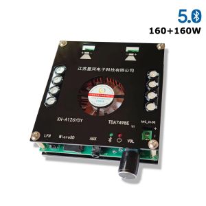 Förstärkare Bluetooth 5.0 Digital Power Amplifier Board 2.0 Stereo TDA7498E Sound Amplifiers 160WX2 AUX TF DECODER FÖR HOME LJUD