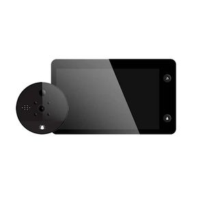 Trådlös dörrklockkamera 4,3 tum LCD IR Night Vision Video Eye Door Bell Bell Visual Doorbell Smart Home Outdoor Camera Security