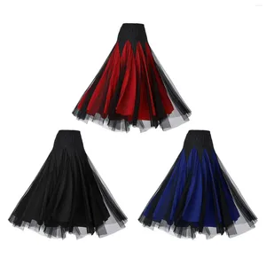 Stage Wear Women Ballroom Dance Salia Latin Dress Swing Long Swing para Performance Party Practice Competition Show