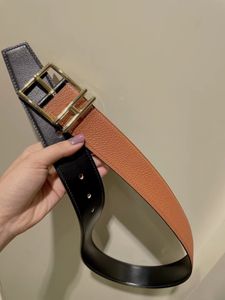 Designer bälte lyxbälten för män ceinture gyllene brons slät h bälten spänne smalt äkta läder dagliga outfit kvinnors bälte mager mode män spänne midjeband