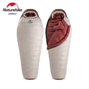 Gear Naturehike Snowbird Outdoor Climbing Ultralight Portable Sleeping Bag 20D Nylon Multisize Keep Warm Mummy Duck ner Sleeping Bag