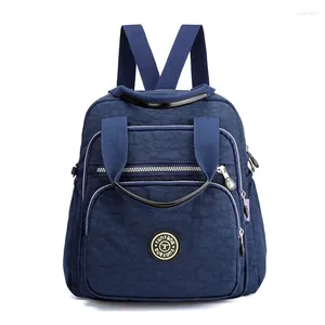 Set di biancheria da letto Donne di moda Backpack in nylon impermeabile designer in stile coreano Stucchetta per leisure per le ragazze Viaggi Mochilas