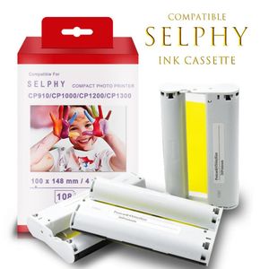 Yazıcı Şeritleri Topcolor KP108in KP 36in Selphy için CP1300 CP1200 Mürekkep Kartuşu CP900 CP910 CP1000 Kaset 6 İnç P O Kağıt 221117335108