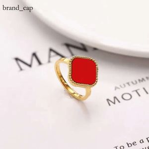 Anello di lusso di alta qualità 4/quattro anelli di trifoglio a foglia designer per donne gioielli di moda donna placcata 18k oro oro blu guscio verde anello di diamanti anelli cinesi 5195