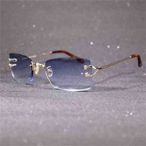 2024 Fashion Off Luxury Designer Новые мужские и женские солнцезащитные очки без remless for Men Женские очки Рамки с красочными линзами Классические очки