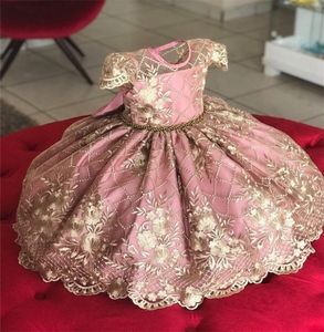 Vestido de festa de princesa para crianças para meninas Flores dama de honra Vestido elegante Crianças Vestido formal de festas do baile 310T 21722035