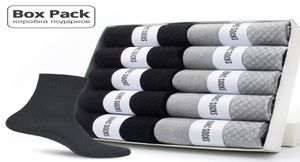 10 Pairs Box Pack Business Men Bambussocken hochwertige neue klassische Long Socken für Sommer Winter Herren Kleider Socken Größe US 6126597908