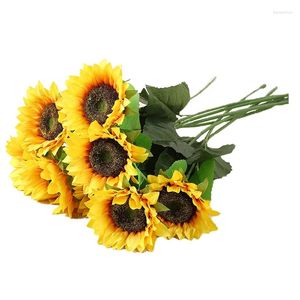 Dekorative Blumen 1pc 62 cm künstliche Simulation Sonnenblumenpflanzen Lange seie falsche Blumenhochzeit Dekoration Home Decor Muttertag Geschenk