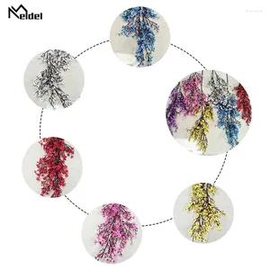 Decorative Flowers Meldel Artificial Flower Cherry Blossom High Quality Silk 100cm Simulation Branch Decoration