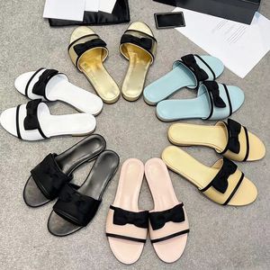 2024 spring summer new arrive women hot sale slippers runway sweet bow-knot decor outside walking high quality female designer mules
