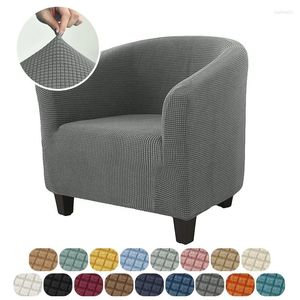 Pokrywa krzesła solidna elastyczna okładka klubowa Universal Stretting Bor Tub Slipcover salon Single Sofa Couch El