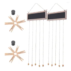 Frames 2 Sets European And American Wooden Tag Po Holder Decor Hanging Picture Display Wall