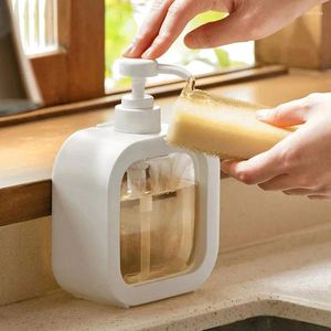 Liquid Soap Dispenser Clear Dispensers Bottles Bathroom Refillable Lotion Shampoo Shower Gel Holder Portable Travel Empty Bath Pump