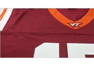 Chen37 Custom 남자 청소년 여성 유아 Va Tech Hokies 개인 이름 및 번호 모든 크기 스티치 최고 품질 대학 jersey1700947