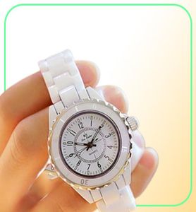 Moda White Ceramic Quartz Ladies Assista Women Luxury Top Brand Wrist Watches Genuva Designer Gifts Para Relogio Feminino 21070728849200