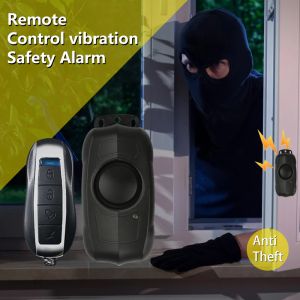 Kits New Security Door Sensor wasserdichte SOS Notalarm Anti -Dhieft Vibration Alarm Light Fernbedienung 125 dB für Fahrrad nach Hause