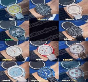 Collezione completa di AAA Moon 11 Watch Brand Quarzo automatico Ceramica completa Men039s Ladies Impossibile luminosa 60G di alta qualità 1056003 1056003